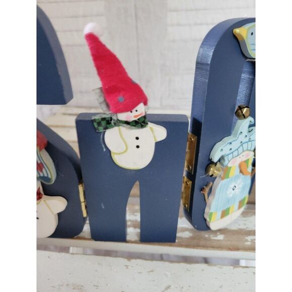 Snowman snow jointed home Xmas decor folk art fun - Picture 4 of 6